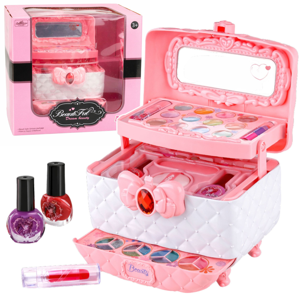 eng_pl_Beauty-Set-for-Makeup-and-Nails-Cosmetics-Case-for-Kids-31197_1 Bērnu kosmētikas koferītis – “Mazā stiliste” grima komplekts - Image 1
