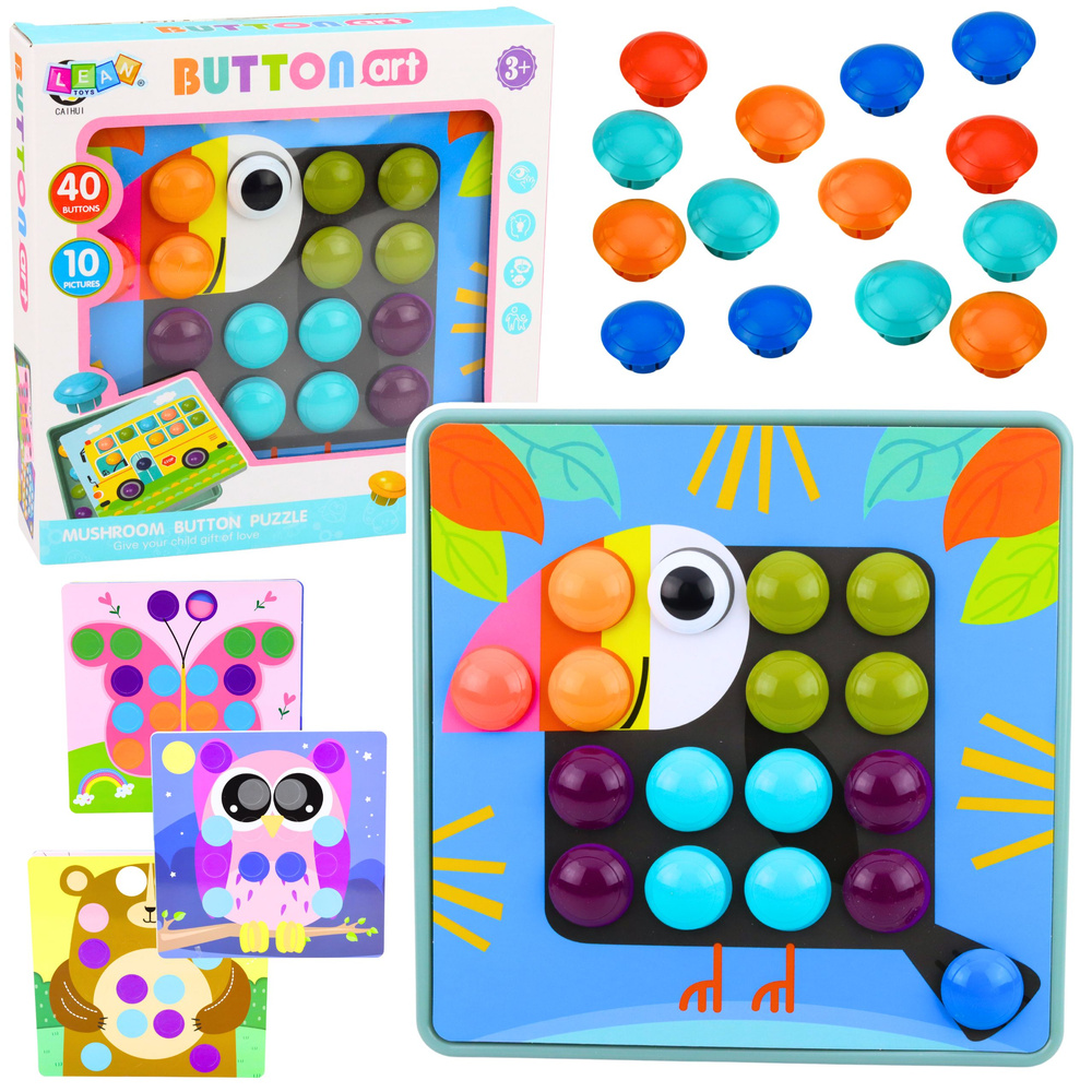 eng_pl_Creative-Geometric-Puzzle-Mosaic-Educational-Puzzle-Mushrooms-53-pcs-30519_1 Radošā mozaīka “Sēnītes” – izglītojošs komplekts - Image 1