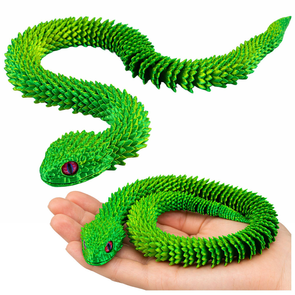 eng_pl_Decorative-Figurine-3D-Segmented-Snake-Green-Iridescent-Movable-45-cm-30717_1 Kustīga 3D čūskas figūra 45 cm zaļa ar spīdumiem - Image 1