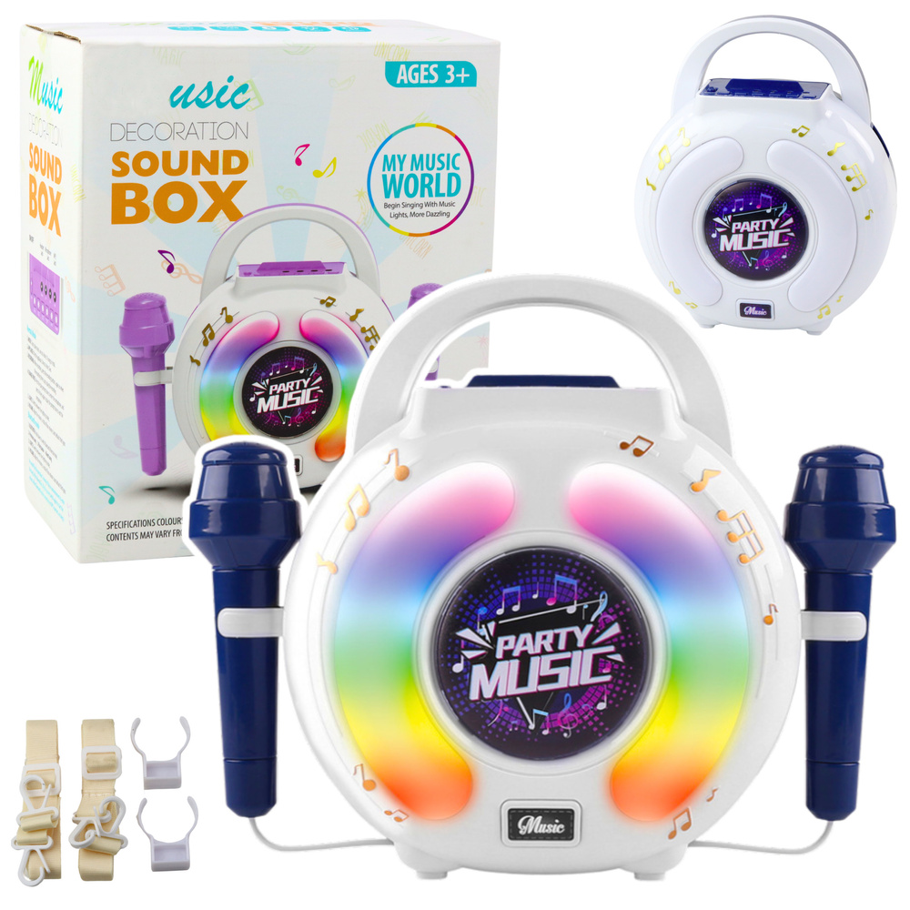 eng_pl_Karaoke-Set-Two-Microphones-Bluetooth-Speaker-MP3-Recording-LED-24539_1 Bērnu karaoke komplekts Sound Box ar 2 mikrofoniem un LED gaismām - Image 1