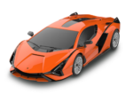 Tālvadības auto R/C 1:24 RASTAR Lamborghini Sian – oranžs - Image 2