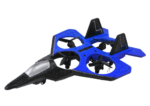 Tālvadības RC lidmašīna “Blue Fighter” - Image 2