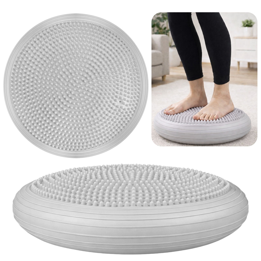 eng_pl_Sensorimotor-Exercise-Cushion-Balance-Disc-Hedgehog-Gray-34-cm-30661_1 Sensorais balansa spilvens “Hedgehog” pelēks 34 cm - Image 1