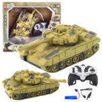 RC tanks T90 ar gaismām, skaņām un rotējošu torni 1:18