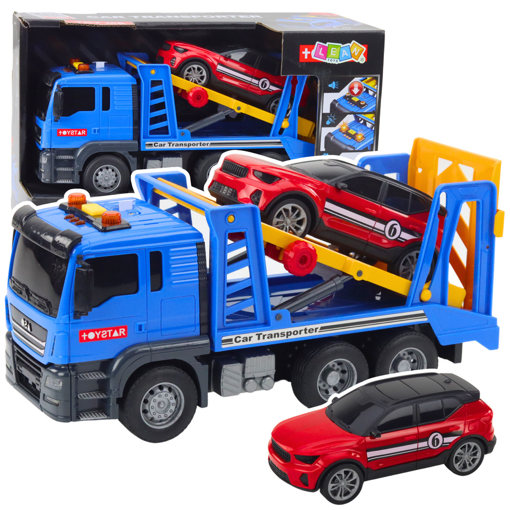 eng_pl_Tow-Truck-Roadside-Assistance-Passenger-Car-Lights-Sounds-21442_1 Autovedējs ar sporta auto, gaismām un skaņām - Image 1