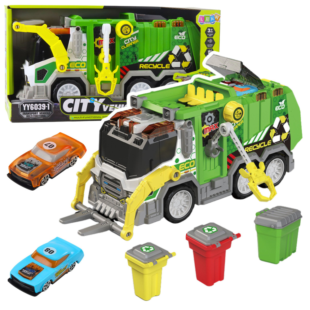 eng_pl_Truck-Garbage-Truck-Municipal-Vehicle-Lights-Sounds-27885_1 Pilsētas atkritumu mašīna ar gaismām un skaņām - Image 1