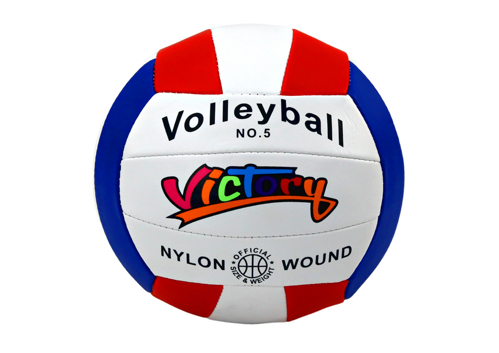eng_pl_White-Volleyball-Ball-Size-5-Colorful-13163_1 Krāsaina volejbola bumba Size 5 – balta - Image 1