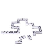Klasiskā domino spēle 28 kauliņi metāla kastītē - Image 2