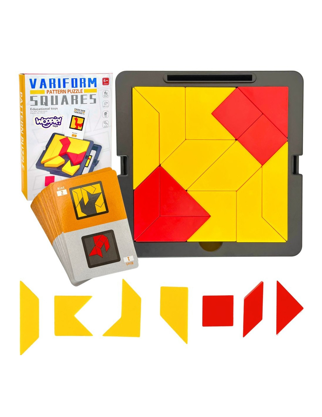 woopie-iq-brain-training-logic-game-pocket-puzzle IQ loģikas spēle “Tangram Pocket Puzzle” - Image 1