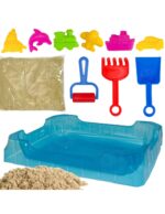 Kinētisko smilšu komplekts 0.5 kg ar formiņām un spēļu galdiņu - Image 4