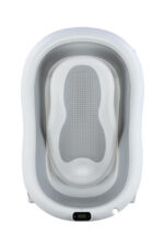 Salokāma bērnu vanniņa ar sēdeklīti un termometru BATH & CARE pelēka - Image 4