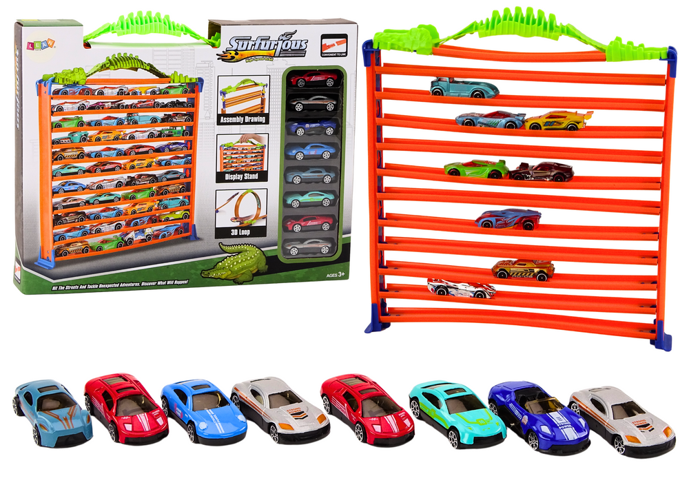 eng_pl_Car-Track-Parking-2in1-Garage-Springs-360-Loop-Set-18742_2 2 vienā auto trase un daudzstāvu stāvvieta ar 360° cilpu - Image 1