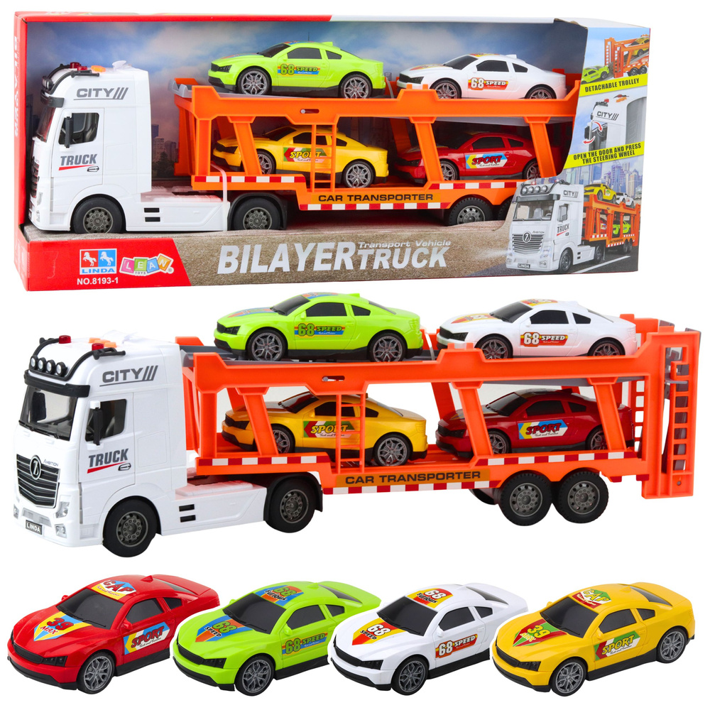eng_pl_Lora-Truck-Tow-Truck-Set-4-Cars-Opening-Doors-Lights-Sounds-23111_1 Autovedējs ar 4 automašīnām un gaismas efektiem - Image 1