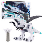 RC Dinozaurs robots ar tālvadības pulti un gaismas efektiem
