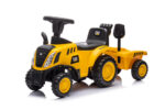 Bērnu traktors ar piekabi CAT 658C dzeltens