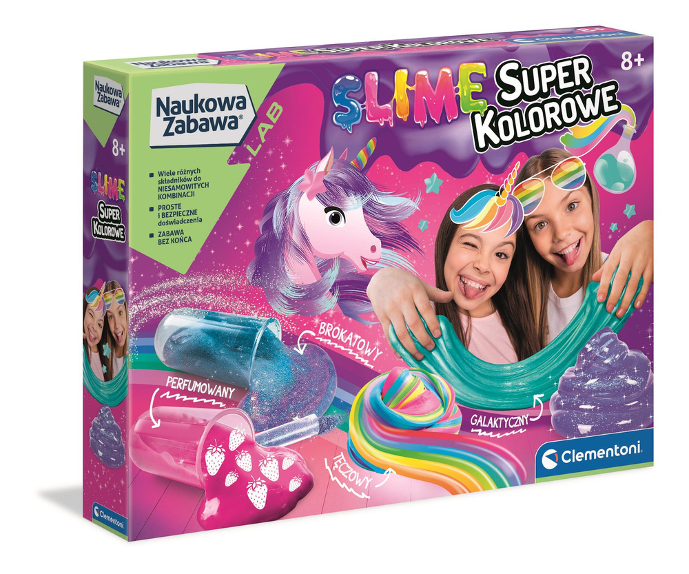 eng_pl_Science-Play-Super-Colorful-Slime-Laboratory-Polish-Language-Clementoni-50636-28539_3 Krāsainā Slime Laboratorija bērniem – Clementoni Science & Play - Image 1