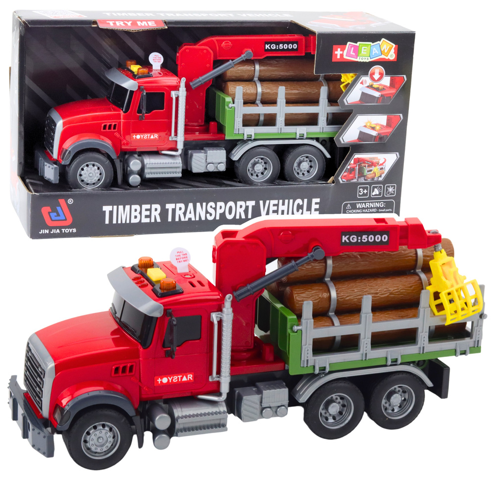 eng_pl_Timber-Crane-Truck-Lights-Sounds-Red-1-14-21447_1 Kokvedēja kravas automašīna ar celtni 1:14 - Image 1