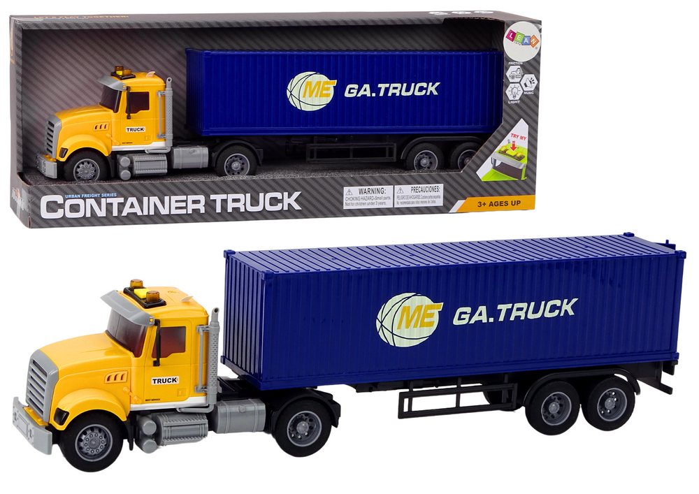 eng_pl_Truck-Tir-Semi-Trailer-Lights-Sounds-Drive-Yellow-18719_1 Kravas auto TIR ar konteineru piekabi – dzeltens - Image 1