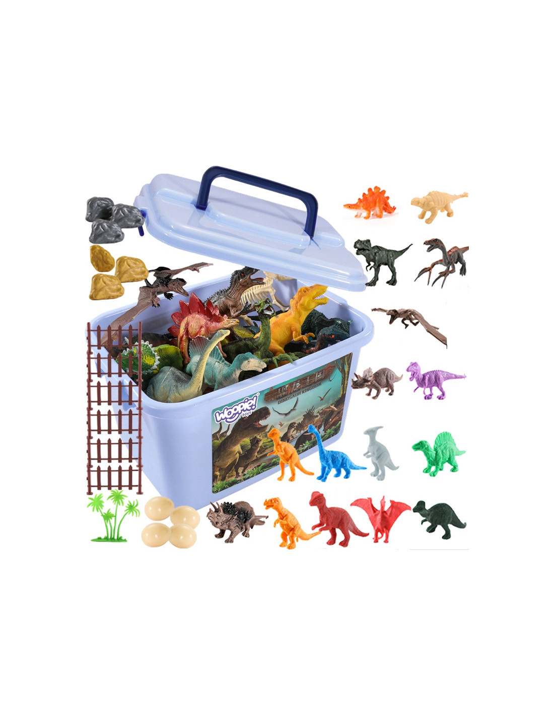 woopie-dinosaur-figures-set-40-pcs Dinozauru Figūriņu Komplekts – 40 Gab. - Image 1