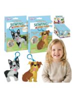 DIY filca atslēgu piekariņu šūšanas komplekts "Jaukie sunīši"