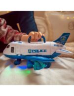 Policijas transporta lidmašīna ar 3 policijas automašīnām un ceļa zīmēm XL - Image 2