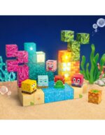 Magnētiskie kubi "Okeāna pasaule" – Montessori 3D konstruktors, 63 detaļas - Image 2