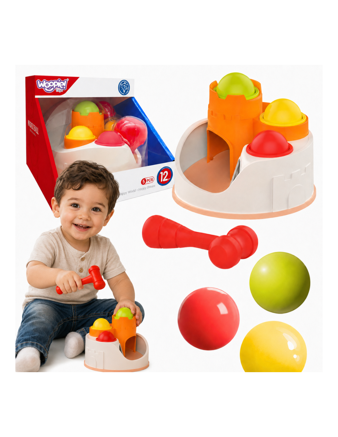 woopie-punch-lock-balls-hammer-educational-toy-12m.jpg Bumbiņu sišanas attīstošā rotaļlieta ar āmurīti – pils - Image 1