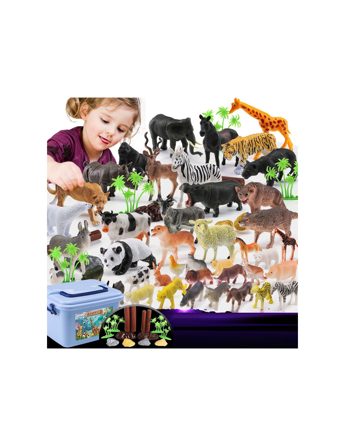 woopie-set-of-animal-figures-xxl-58-pcs Dzīvnieku Figūriņu XXL Komplekts – 58 Detaļas - Image 1
